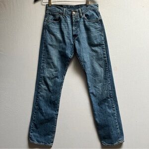 Levi's 501 Original Fit Button Fly Denim Jeans Medium Wash Size 30